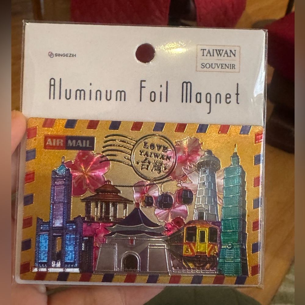 Taiwan Souvenir Aluminum Foil Magnet